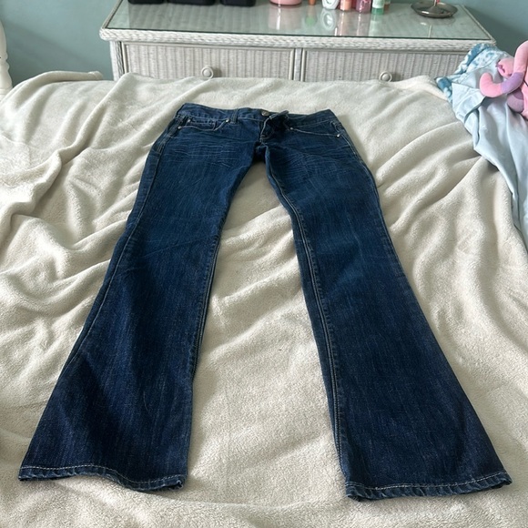 EXPRESS JEANS. Worn. Still in great condition. Size 0. Low rise. Bootcut. - Picture 1 of 5